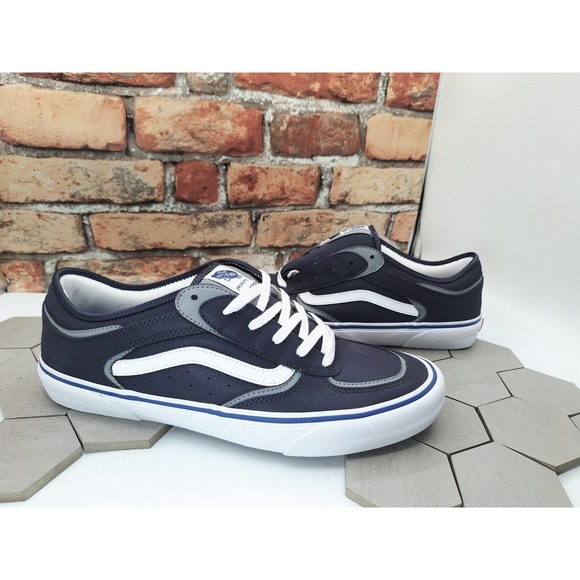 Vans Rowley 25th Anni Men's Sz 13 Navy White Skateboarding Low Top Leather Rare